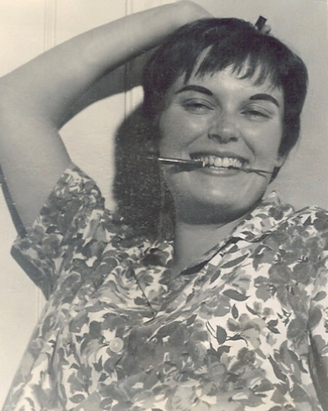 Deb mugging in 1962 (1)